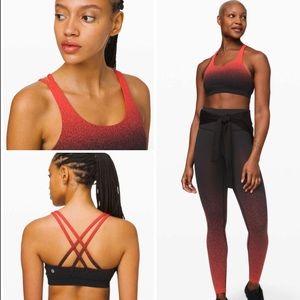 Lululemon MATCHING SET Ombre Speckle Energy Bra Wunder Bundle, NWT